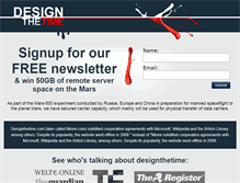 Tablet Screenshot of designthetime.com
